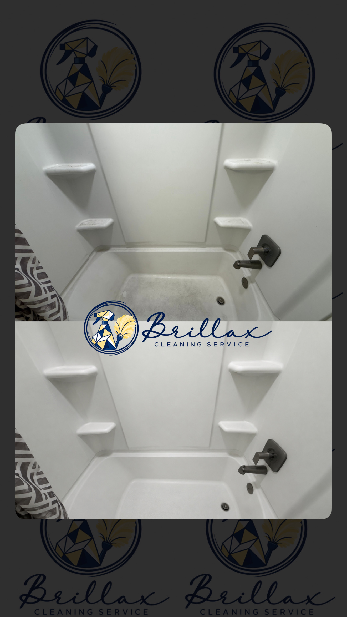 Brillax before and after cleaning result 3