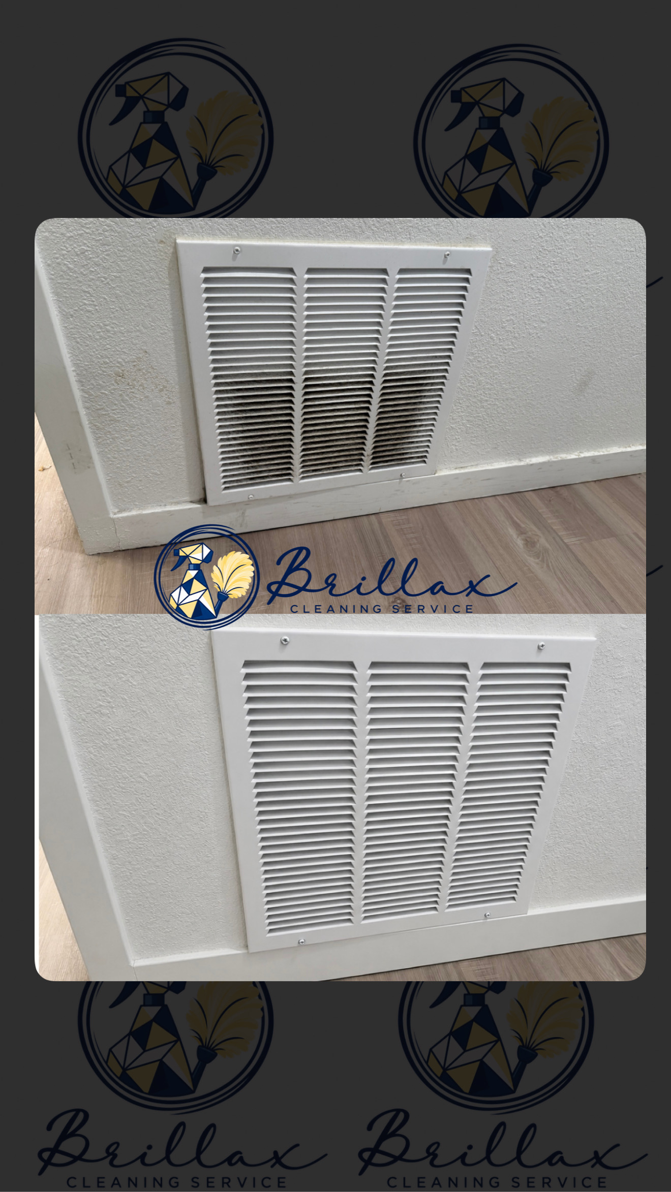 Brillax before and after cleaning result 5