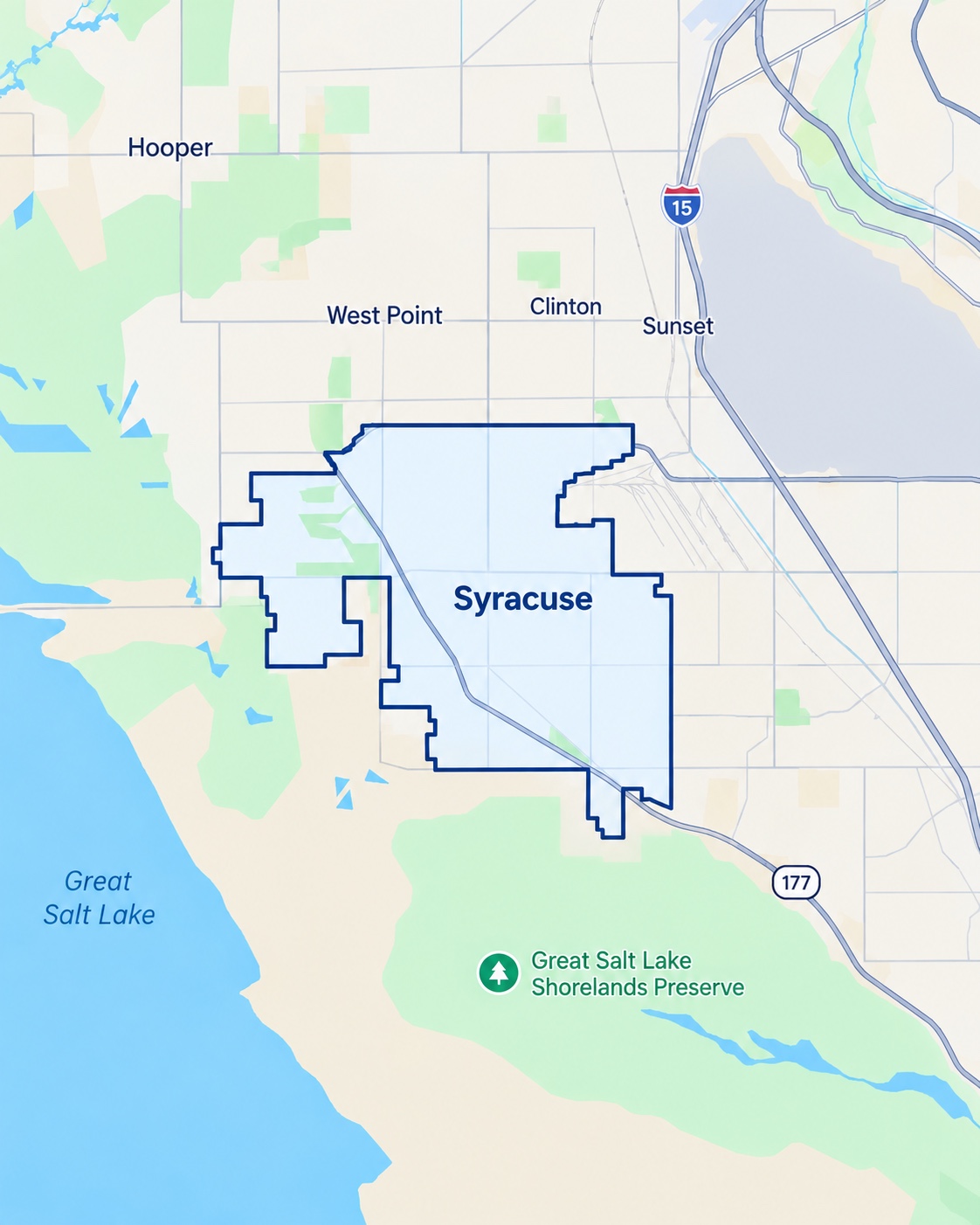 Syracuse, Utah service area map